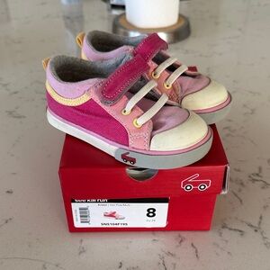 See Kai Run Toddler Girls Kristin Hot Pink/Multi Sneakers 8